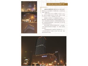 成都百杨大厦夜景照明工程